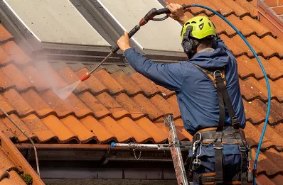 Démoussage et hydrofuge de toiture à Arengosse